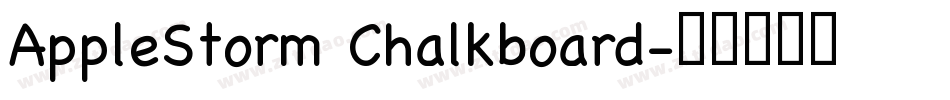 AppleStorm Chalkboard字体转换